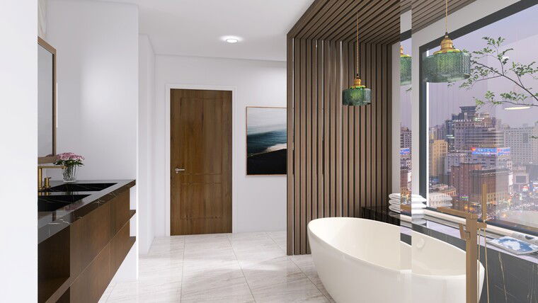 Online design Modern Bathroom by Jacky G. thumbnail