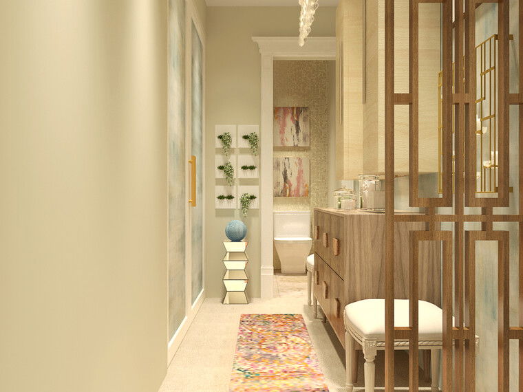 Online design Transitional Hallway/Entry by Catz D. thumbnail