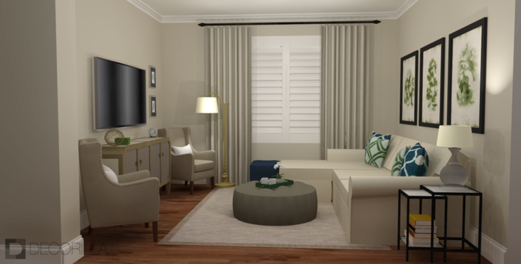 Online design Transitional Living Room by Amber K. thumbnail