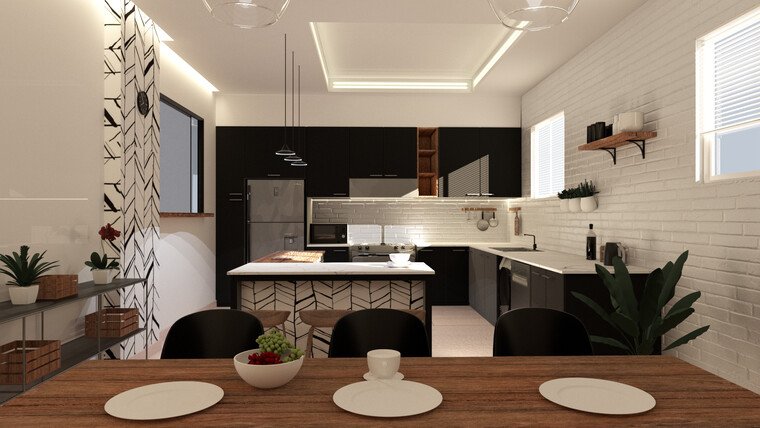 Online design Modern Kitchen by Lubna B. thumbnail