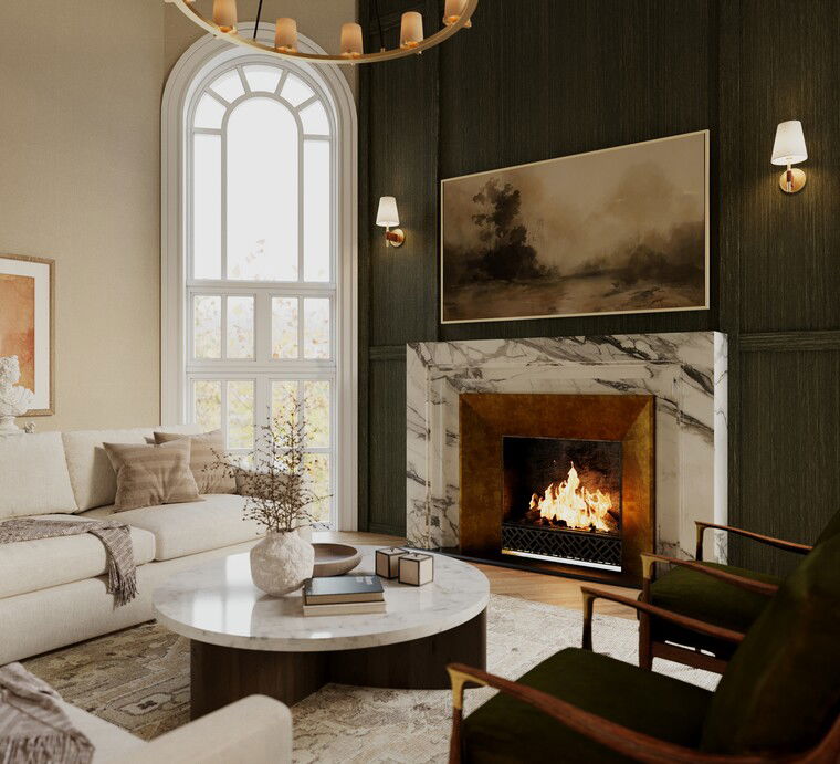 Online design Transitional Living Room by Thoraya A. thumbnail