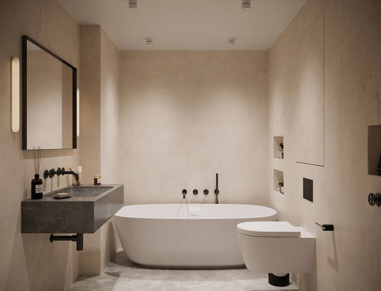 Online design Modern Bathroom by Wiktoria G. thumbnail