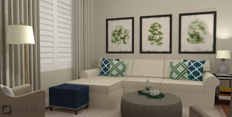 Online design Transitional Living Room by Amber K. thumbnail