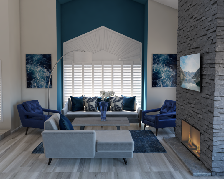 Online design Transitional Living Room by Tijana Z. thumbnail