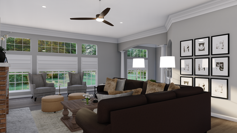 Online design Transitional Living Room by Picharat A.  thumbnail