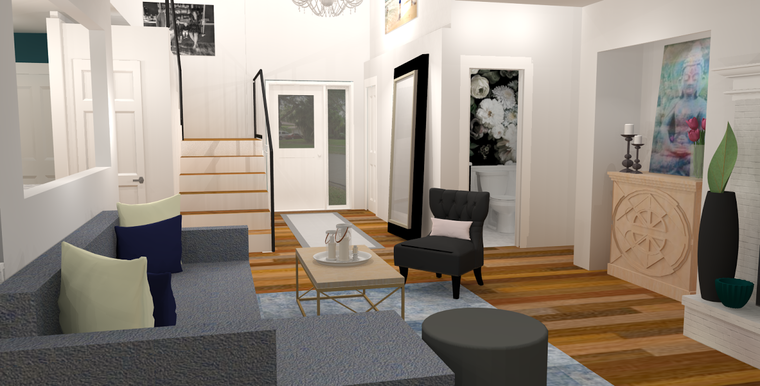 Online design Transitional Living Room by Amber K. thumbnail