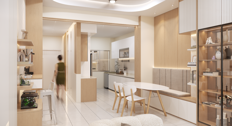 Online design Contemporary Combined Living/Dining by Alice H. thumbnail