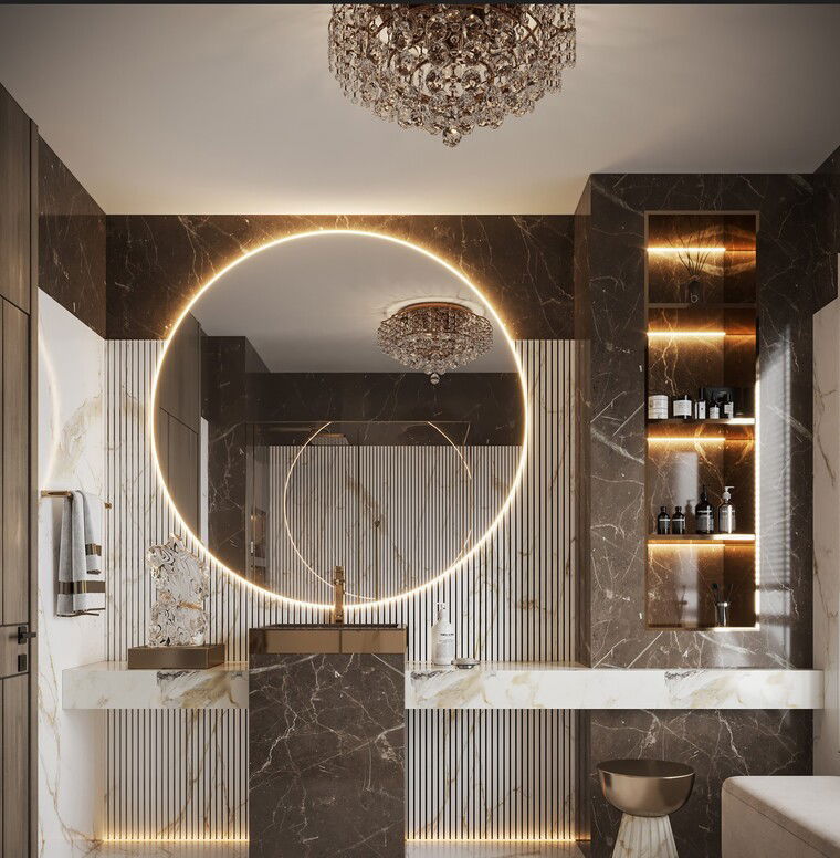 Online design Contemporary Bathroom by Jasmine S. thumbnail