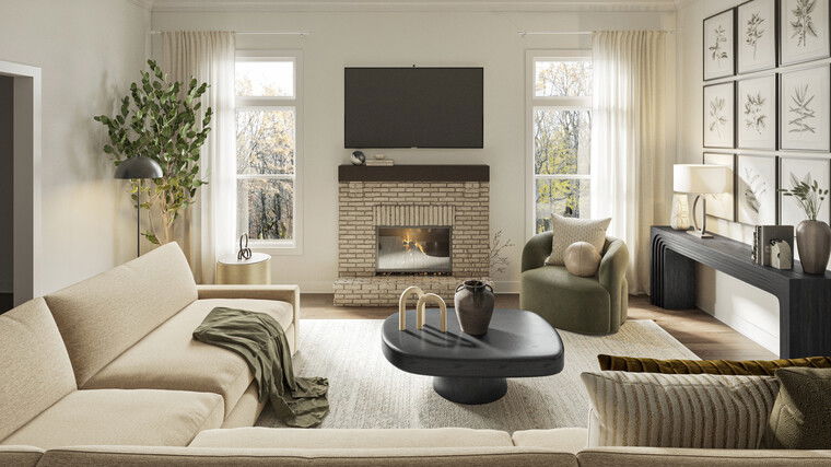 Online design Modern Living Room by Sharné L. thumbnail