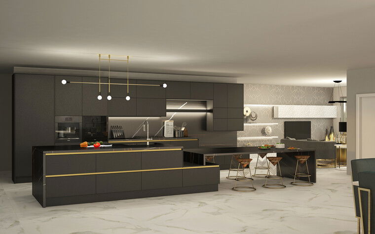 Diseño en línea Cocina Moderna por Lucy T. miniatura