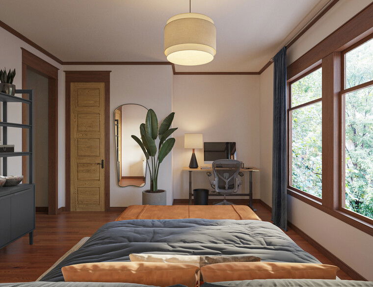 Online design Contemporary Bedroom by Jillian M. thumbnail
