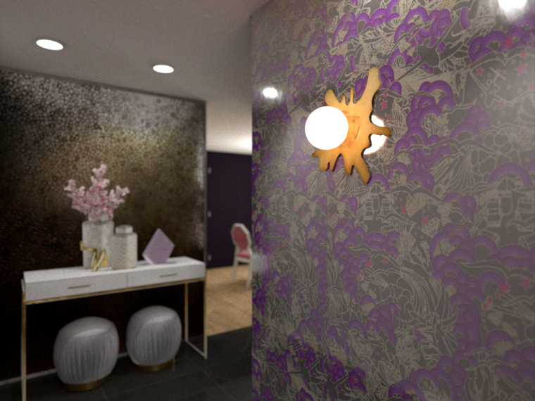 Diseño en línea Pasillo/Entrada Ecléctica por Taron H. miniatura