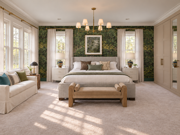 Online design Transitional Bedroom by Ahmed R. thumbnail