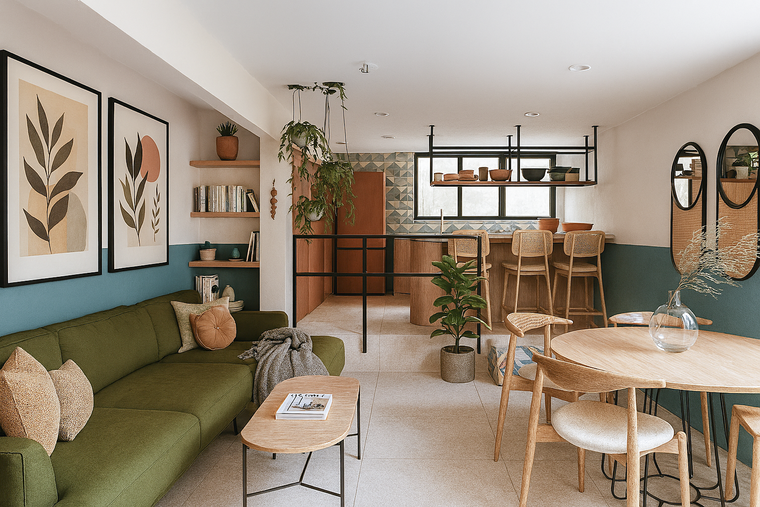 Online design Contemporary Combined Living/Dining by Marlene R. thumbnail