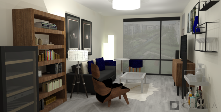 Online design Modern Living Room by Amber K. thumbnail