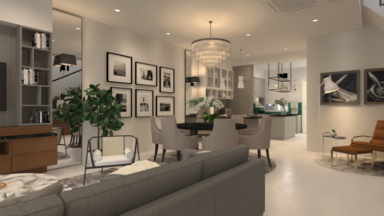 Online design Modern Living Room by Aida A. thumbnail