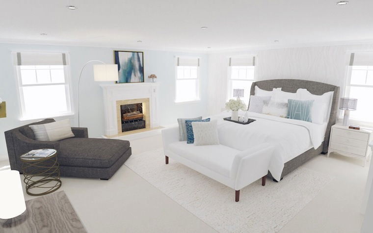 Diseño en línea Dormitorio Transitional por Aleighen B. miniatura