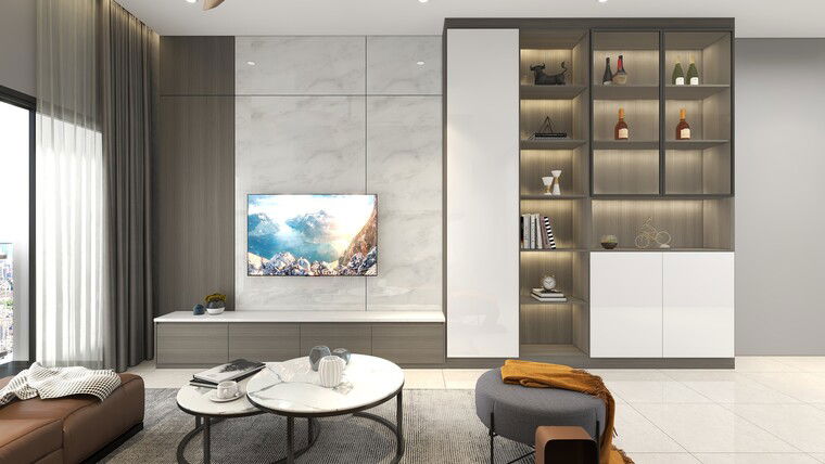 Diseño en línea Salón Contemporáneo por Joey miniatura