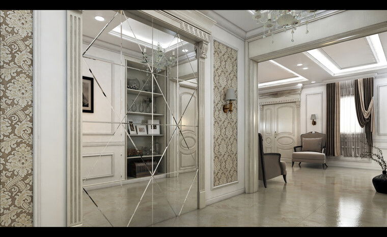 Online design Traditional Hallway/Entry by Hiba N. thumbnail