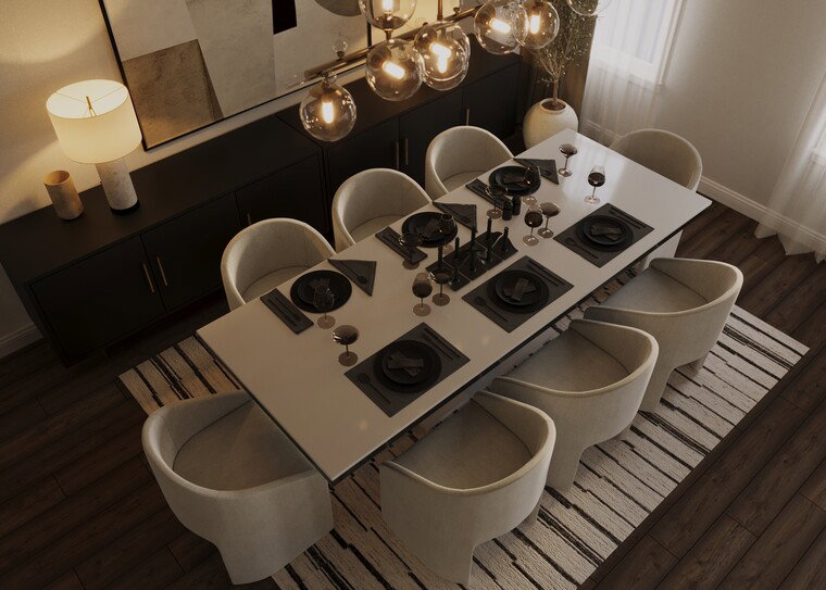Online design Transitional Dining Room by Ahmed S. thumbnail