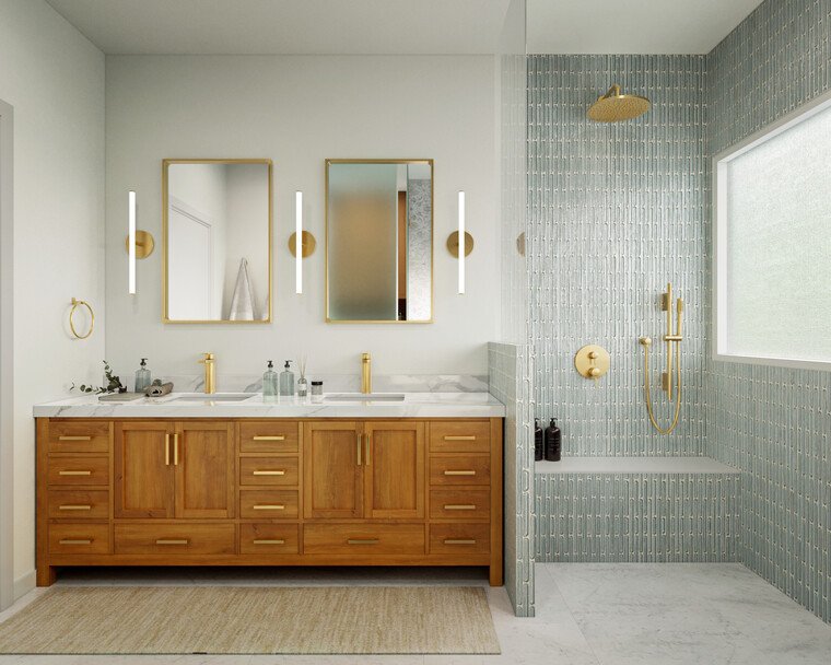 Online design Contemporary Bathroom by Nor Aina M. thumbnail
