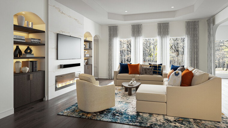 Online design Contemporary Living Room by Sierra G. thumbnail