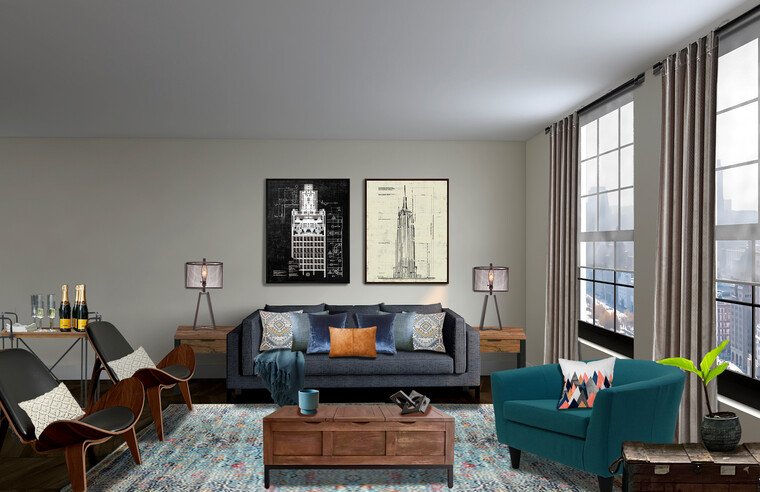 Online design Contemporary Living Room by Vladimir H. thumbnail