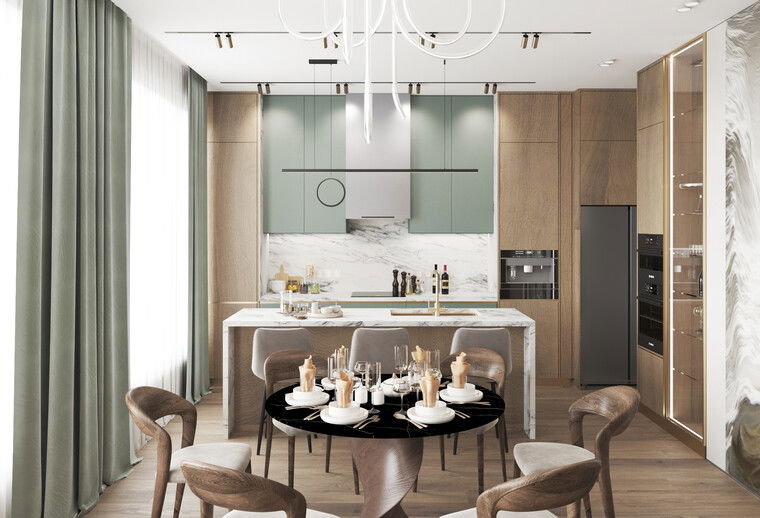 Online design Transitional Dining Room by Talyana V. thumbnail