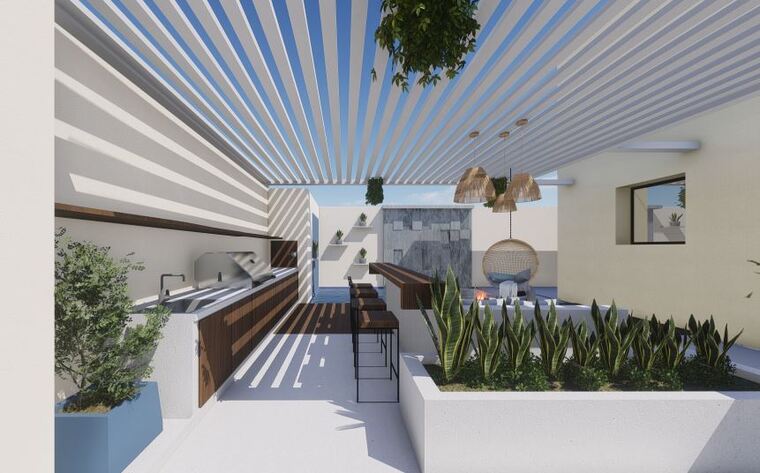 Online design Modern Patio by Ghania E. thumbnail