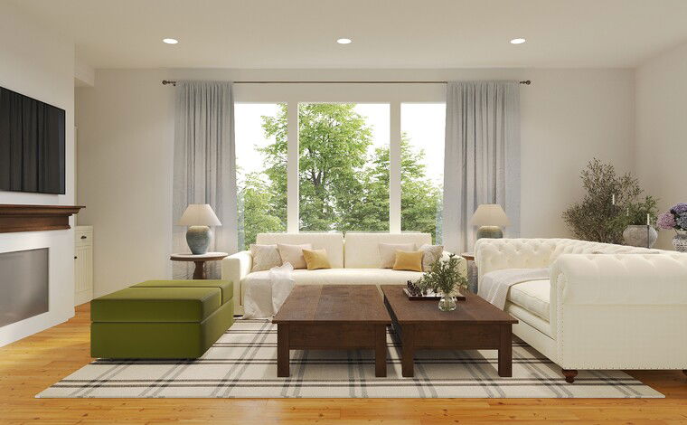 Online design Traditional Living Room by Samantha B. thumbnail