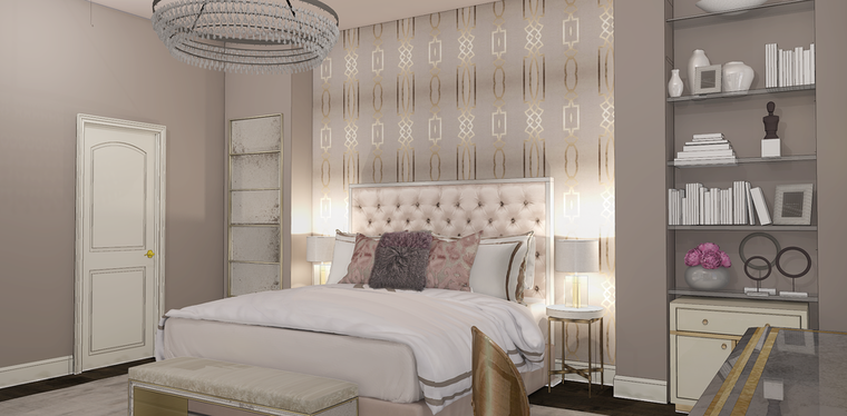 Online design Glamorous Bedroom by Taron H. thumbnail