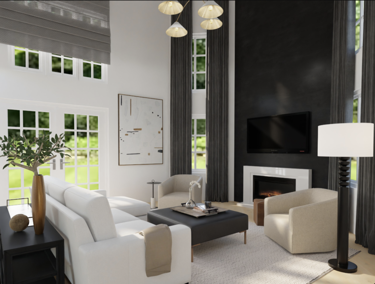 Online design Transitional Living Room by Caitlin M. thumbnail