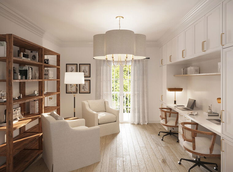 Online design Transitional Home Office by Laura A. thumbnail