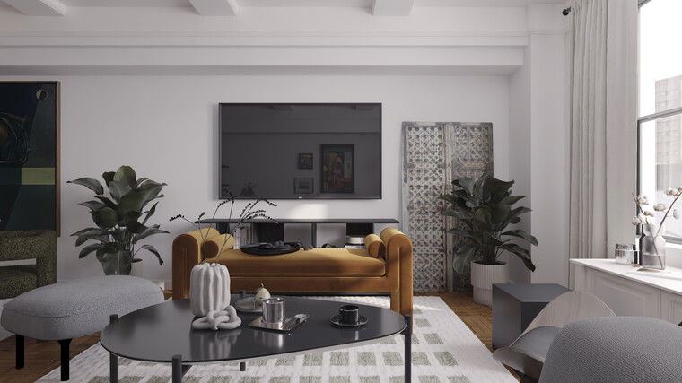 Diseño en línea Sala de estar ecléctica por Nikola P. miniatura