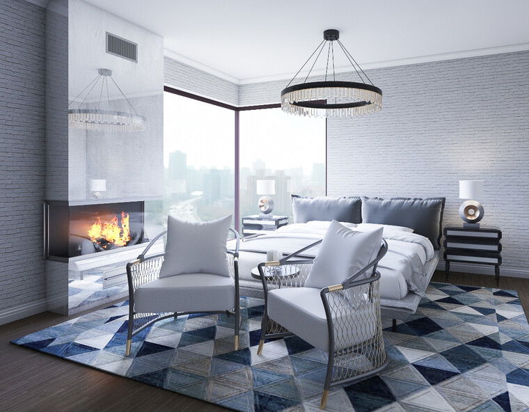 Diseño en línea Dormitorio moderno por Samantha W. miniatura