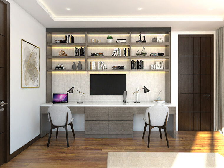 Online design Transitional Home Office by Salome P. thumbnail