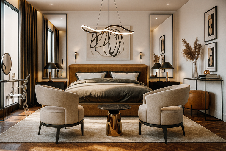Online design Modern Bedroom by Marya W. thumbnail