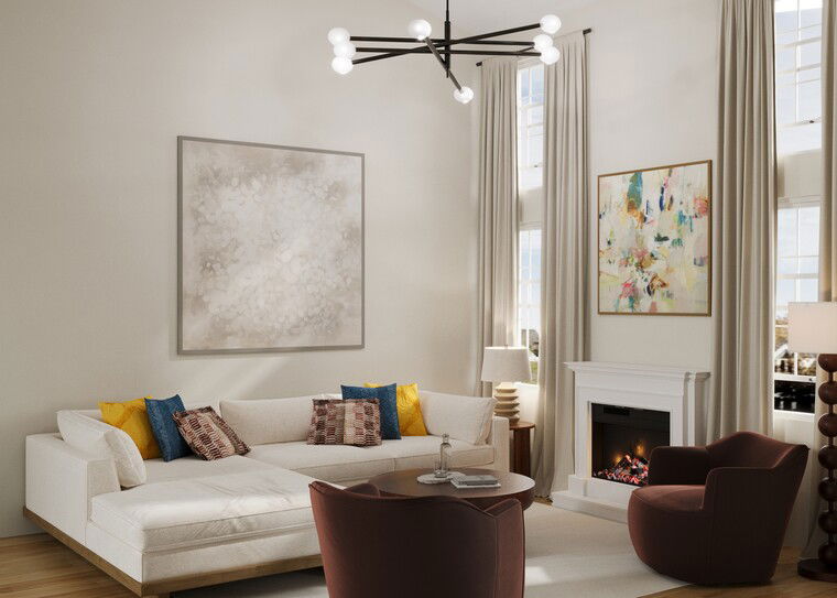 Online design Modern Living Room by Leyla A. thumbnail