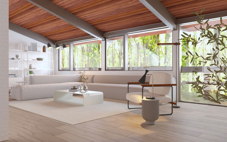 Online design Modern Living Room by Sahar M. thumbnail