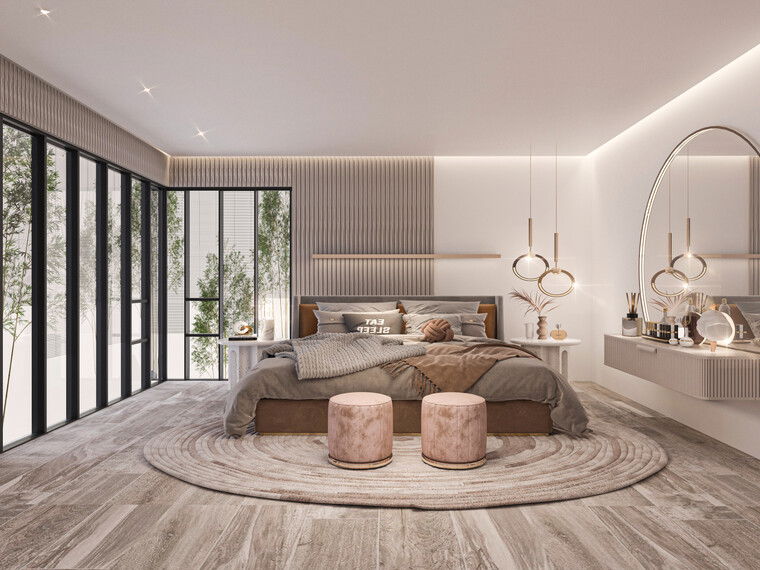 Diseño en línea Dormitorio Moderno por Esra S. miniatura