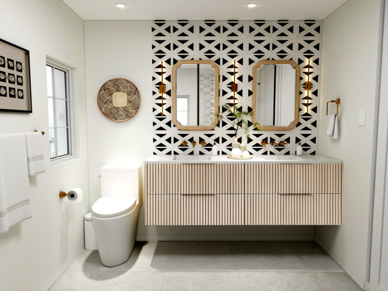 Online design Modern Bathroom by Kamila A. thumbnail