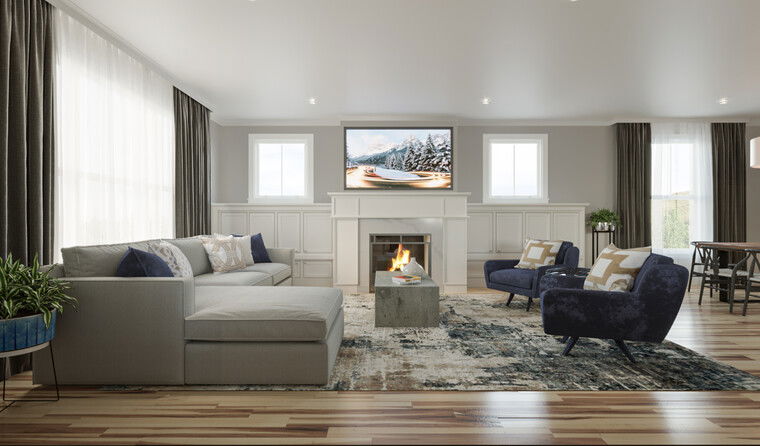 Online design Transitional Living Room by Darya N. thumbnail