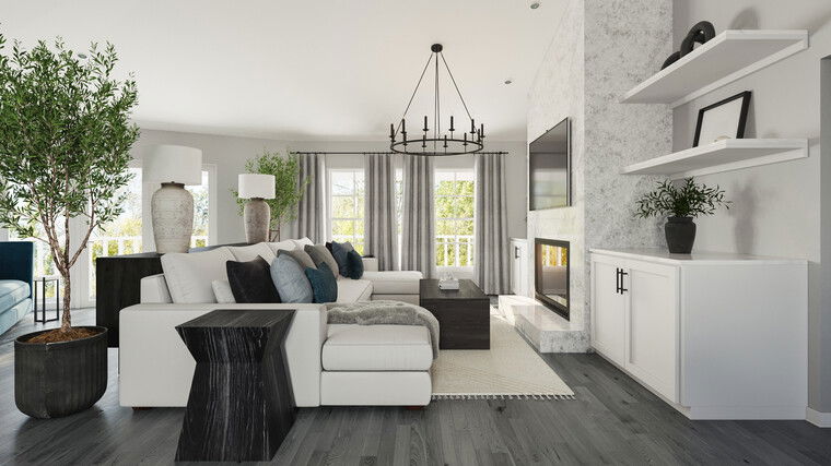 Online design Contemporary Living Room by Erika F. thumbnail