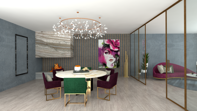 Online design Contemporary Dining Room by Aamirah P. thumbnail