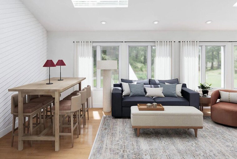 Online design Contemporary Combined Living/Dining by Ashley S. thumbnail
