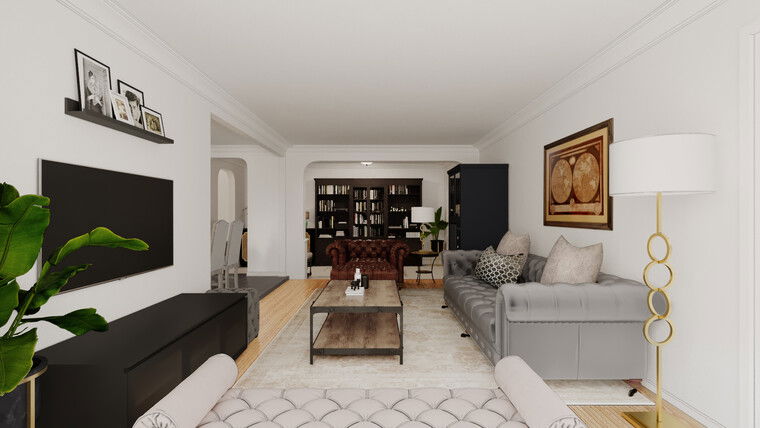 Online design Contemporary Combined Living/Dining by Franzi K. thumbnail