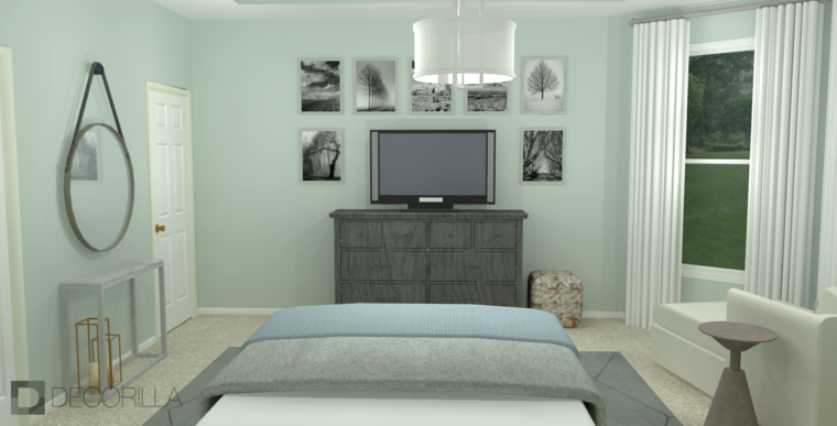 Diseño en línea Dormitorio Transitional por Amber K. miniatura