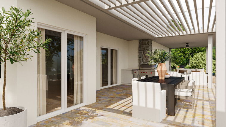 Diseño en línea Patio Moderno por Shameika B. miniatura