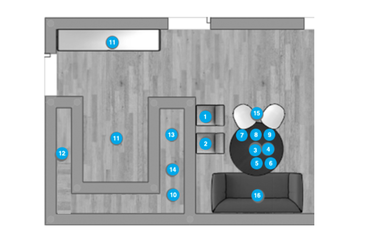 Online Designer Kitchen Floorplan