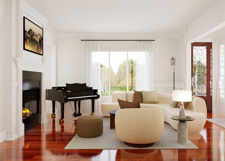 Diseño en línea de Sala de Estar Moderna por Nicholas M. miniatura